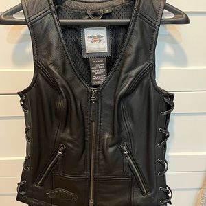 Leather vest